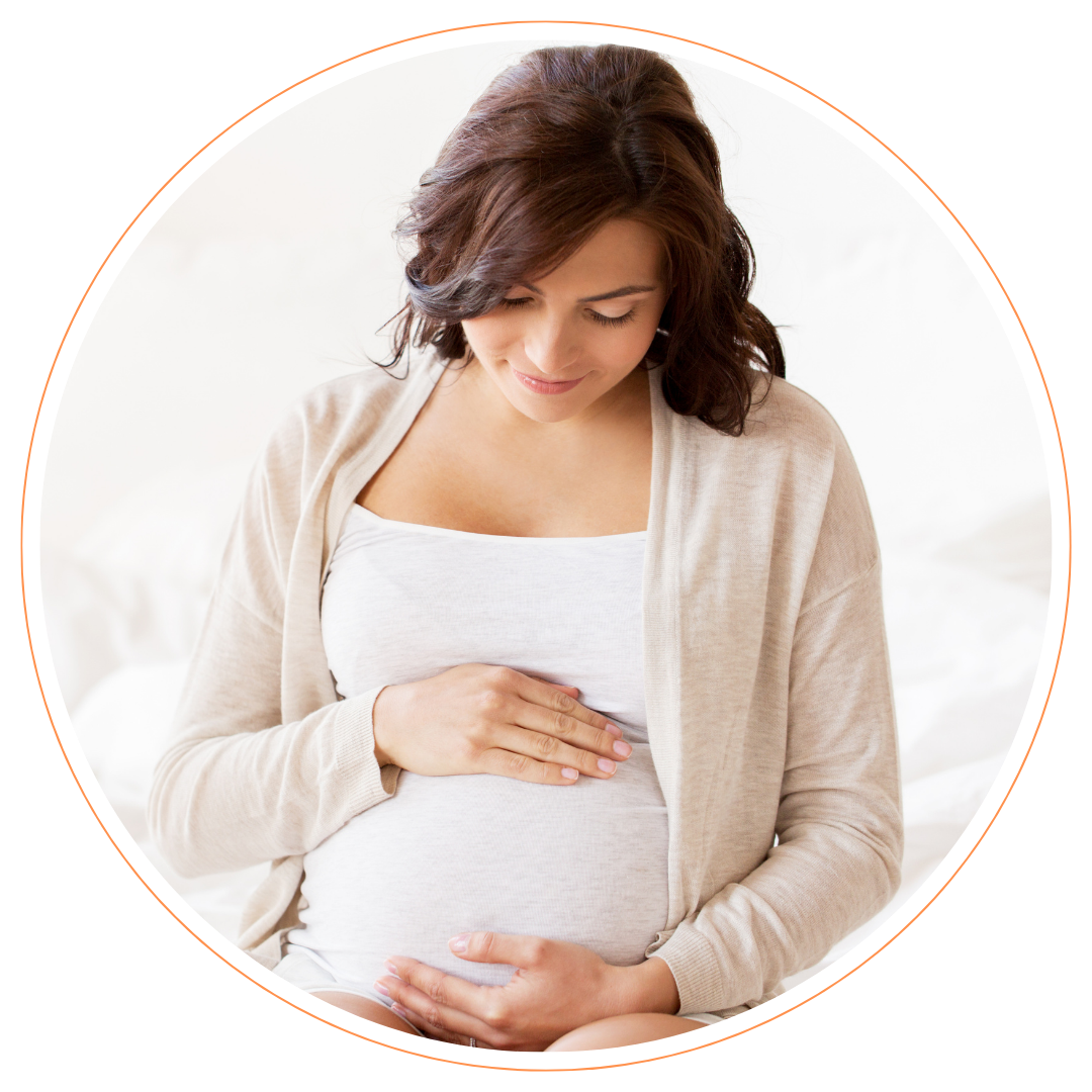 NIPT.ie-Pregnant-Woman-Holding-Bump Woman holding bump